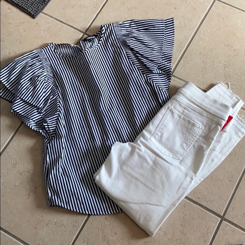 NWT SPANX white pants